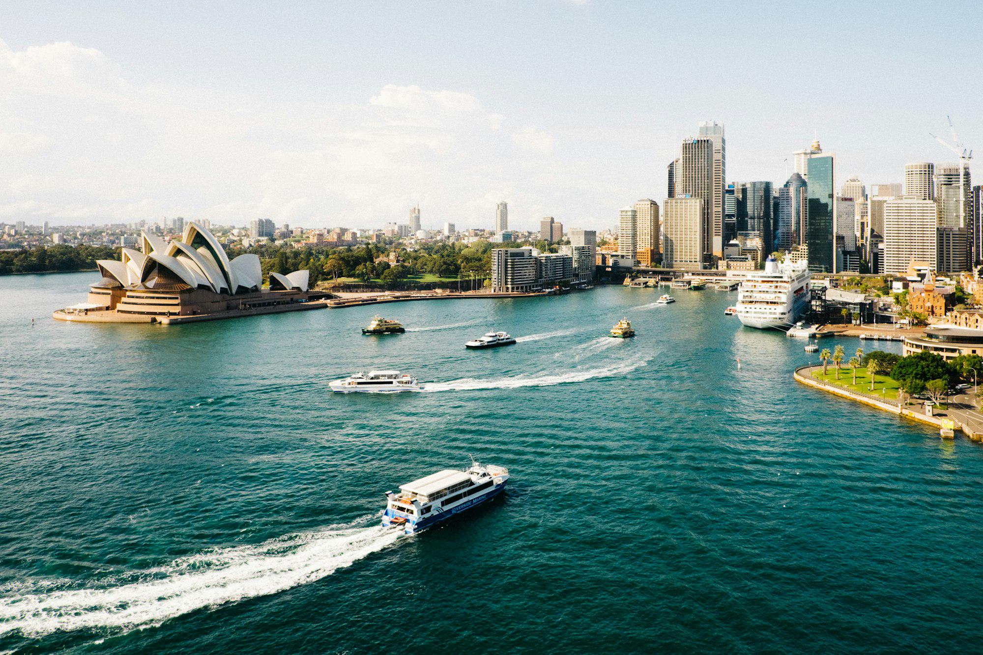Sydney Opera House and Circular Quay harbour
